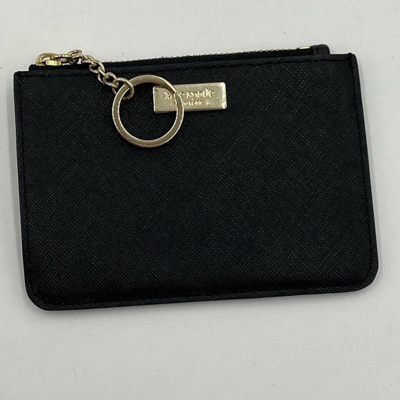 Kate Spade Black Leather Card Holder EUC - Picture 7 of 12